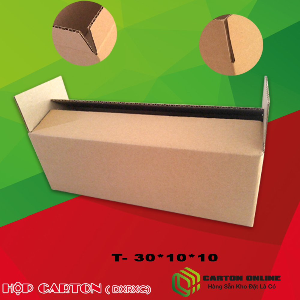 Thùng carton 30*10*10 - Cartononline.vn