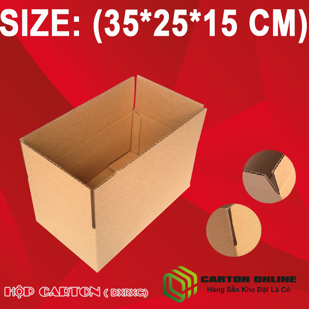 thùng carton 35x10x10 - cartononline.vn