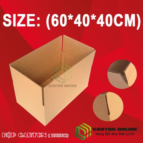 Thùng Carton 60x40x40 - Hộp Carton Giá Rẻ (5 lớp)