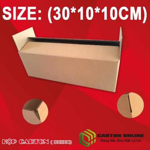 Thùng Carton 30x10x10 - Hộp Carton Giá Rẻ