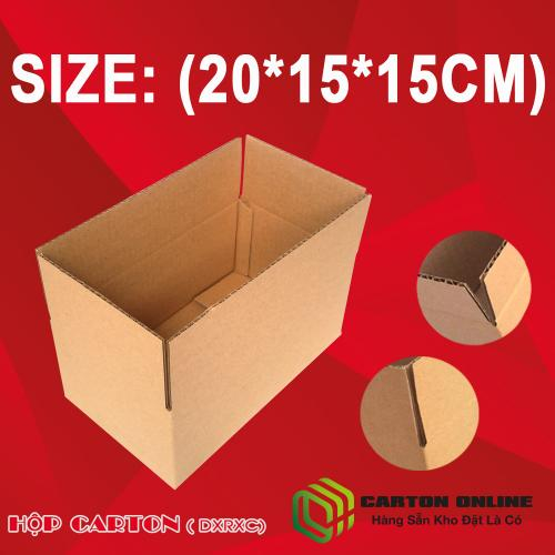 Thùng Carton 20x15x15 - Hộp Carton Giá Rẻ