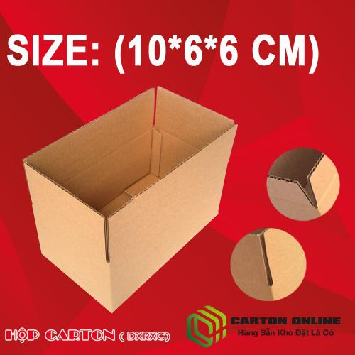 Thùng Carton 10x6x6 - Hộp Carton Giá Rẻ