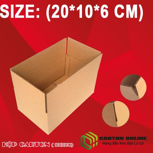 Thùng Carton 20x10x6 - Hộp Carton Giá Rẻ