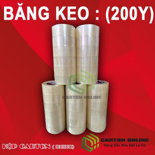 Băng keo dán thùng 200y 6 cuộn