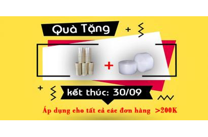 Khuyến mãi tháng 9 mua thùng tặng xốp khí băng keo