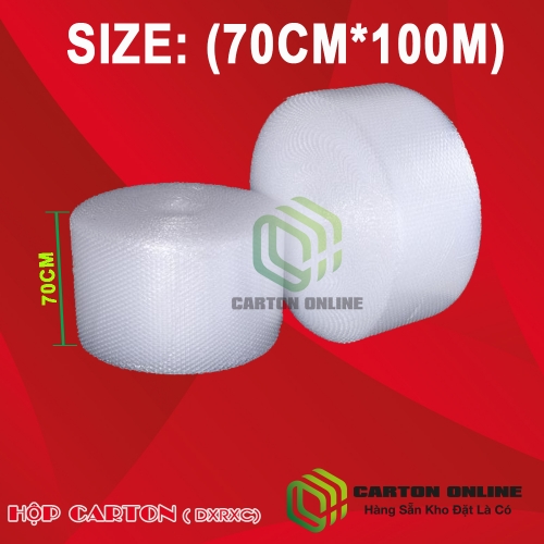 (70cm-100m)Cuộn Bong Bóng Khí - Màng xốp hơi - Xốp nổ - gói hàng chống sốc