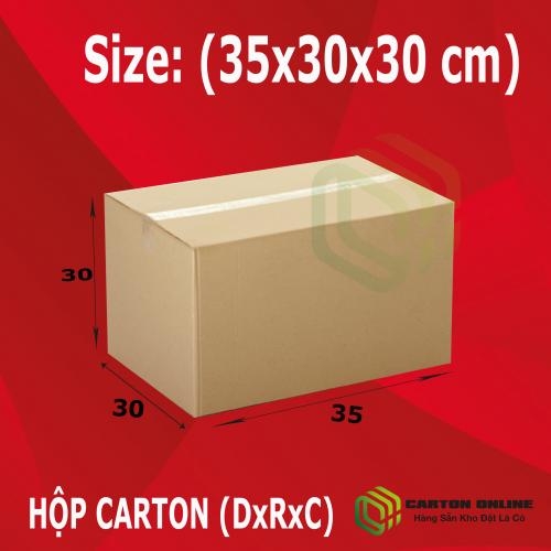 Thùng Carton 35x30x30 - Hộp Carton Giá Rẻ