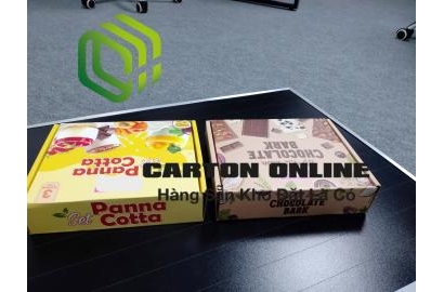 Làm thùng carton, hộp carton đựng bánh kẹo
