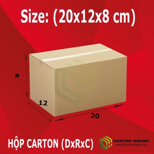 Thùng Carton 20x12x8 - Hộp Carton Giá Rẻ