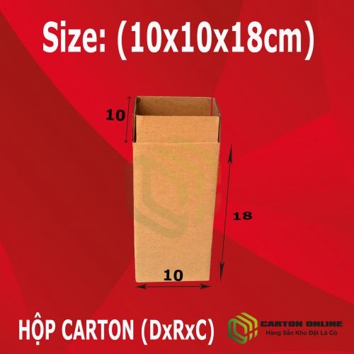 Thùng Carton 10x10x18 - Hộp Carton Giá Rẻ